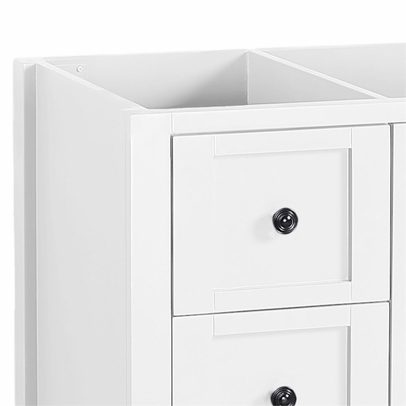 Benjara Serra Bathroom Vanity Base with 4 Drawers- 1 Cabinet- 48
