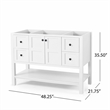 Benjara Serra Bathroom Vanity Base with 4 Drawers- 1 Cabinet- 48
