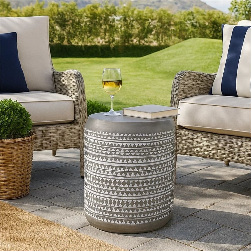 Benjara Outdoor End Table- 16