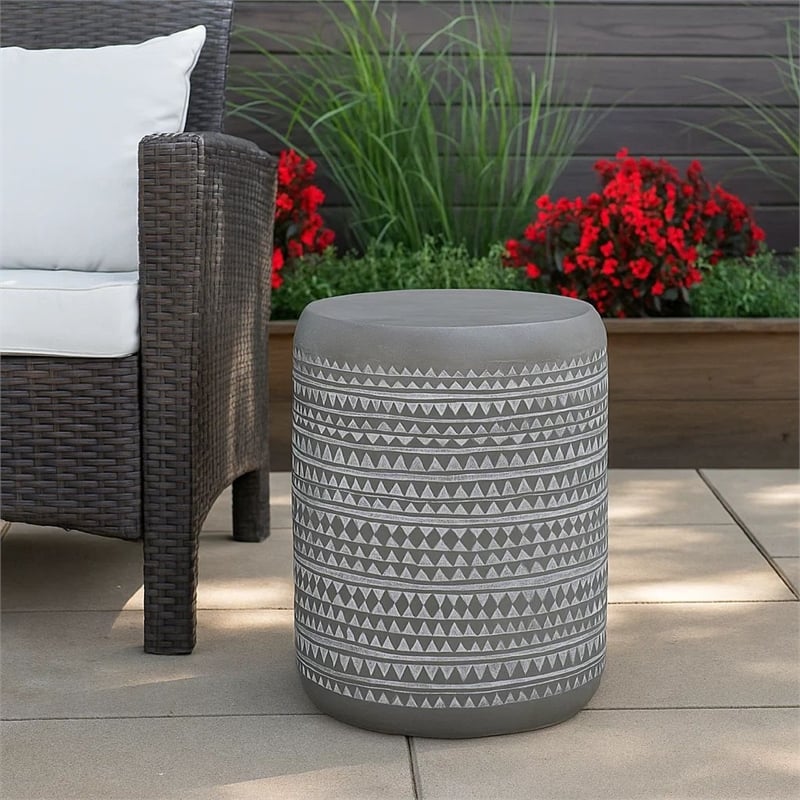 Benjara Outdoor End Table- 16