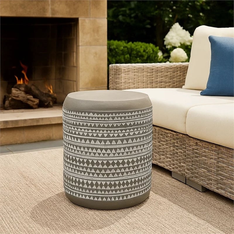 Benjara Outdoor End Table- 16