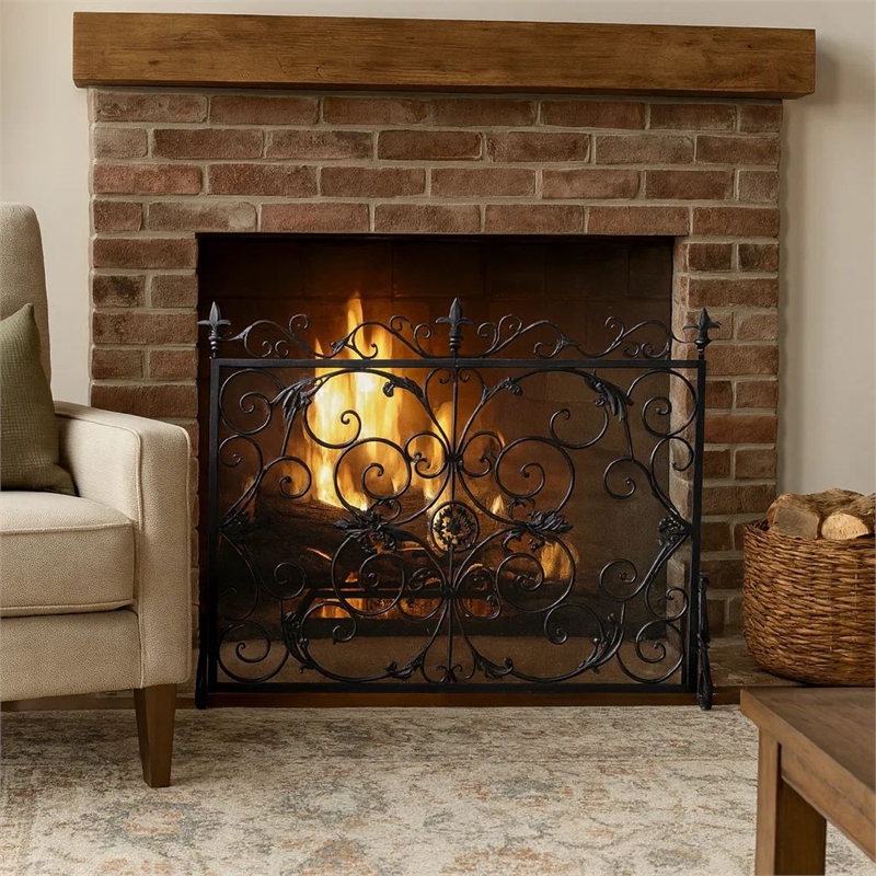 Benjara Fireplace Screen- 45
