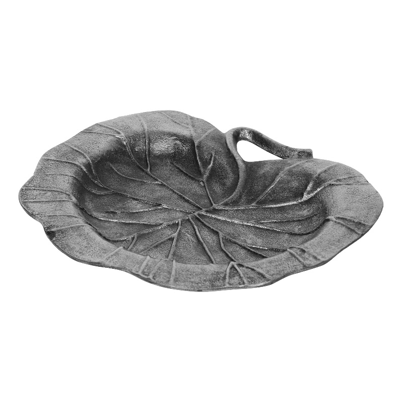Benjara Decorative Leaf Plate- 12