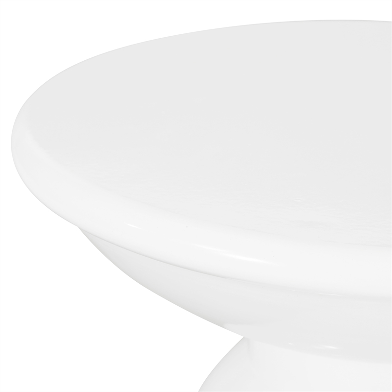 Benjara Suma Outdoor End Table- Round 15