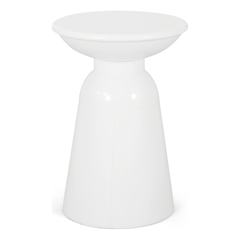 Benjara Suma Outdoor End Table- Round 15