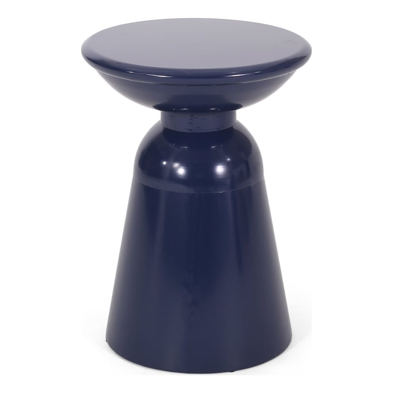 Benjara Suma Outdoor End Table- Round 15