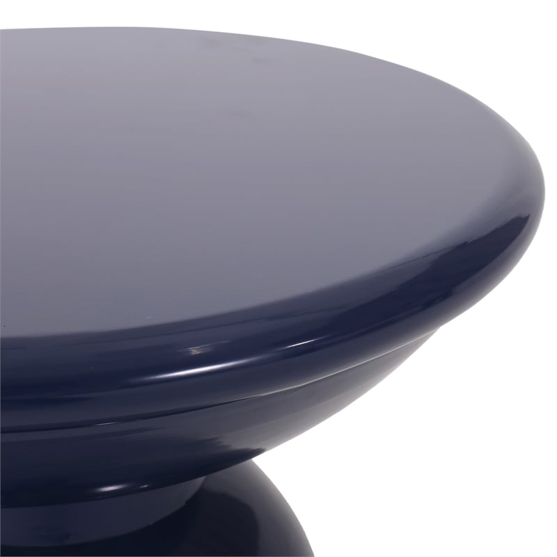 Benjara Suma Outdoor End Table- Round 15