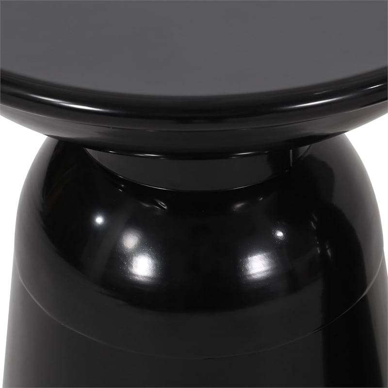 Benjara Suma Outdoor End Table- Round 15
