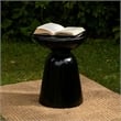 Benjara Suma Outdoor End Table- Round 15