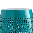 Benjara Outdoor Garden Stool Side Table- Lace-Cut 12