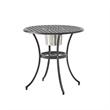 Benjara Outdoor Bistro Table Set with 2 Chairs and an Ice Bucket- Coppertone