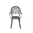 Benjara Outdoor Bistro Table Set with 2 Chairs and an Ice Bucket- Coppertone