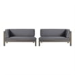 Benjara Juna Outdoor Corner Bench Set of 2- 58