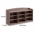 Benjara Hale Shoe Bench- 48