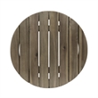 Benjara Outdoor Side End Table- Slatted- Tapered Legs 16