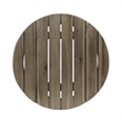 Benjara Outdoor Side End Table- Slatted- Tapered Legs 16