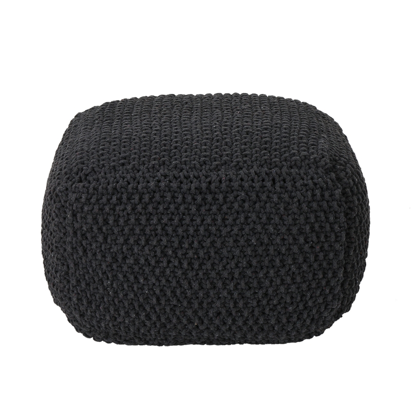 Benjara Alen Ottoman Cube Pouf- 21