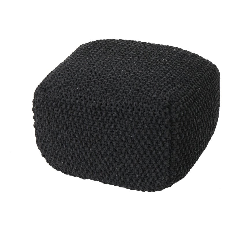Benjara Alen Ottoman Cube Pouf- 21