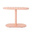 Benjara Monalisa 3 Piece Outdoor Bistro Set with 1 Oval Table- 2 Chairs- Pink