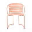 Benjara Monalisa 3 Piece Outdoor Bistro Set with 1 Oval Table- 2 Chairs- Pink