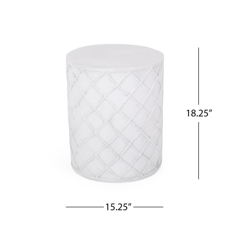 Benjara Outdoor End Table- Round 15