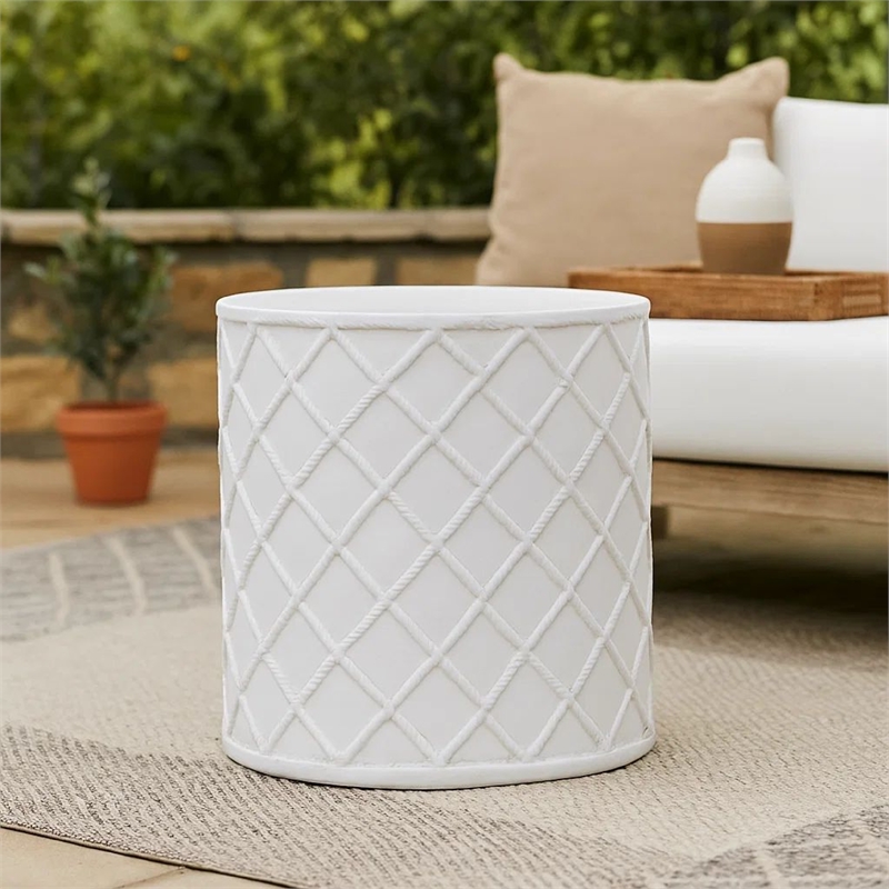 Benjara Outdoor End Table- Round 15