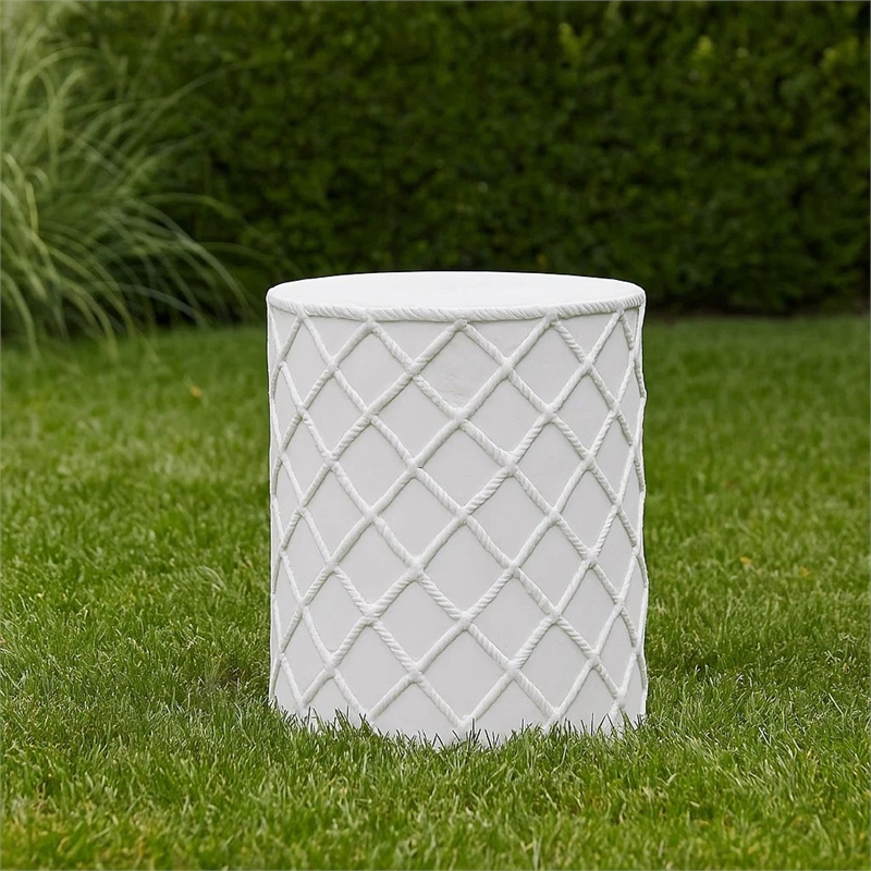 Benjara Outdoor End Table- Round 15