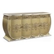 Benjara Rexx Server Console- 2 Door Cabinets- Ornate Carved 76