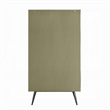 Benjara Bran Accent Cabinet- 2 Doors- 68 Inch- Nailhead Trim- Silver- Brown