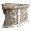 Benjara Dove Sideboard Server Table- Drawers- Classic Champagne Finish 73 Inch