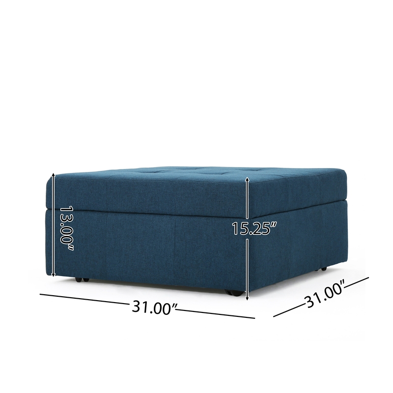 Benjara Low Accent Ottoman with Storage- 31