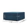 Benjara Low Accent Ottoman with Storage- 31