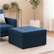 Benjara Low Accent Ottoman with Storage- 31