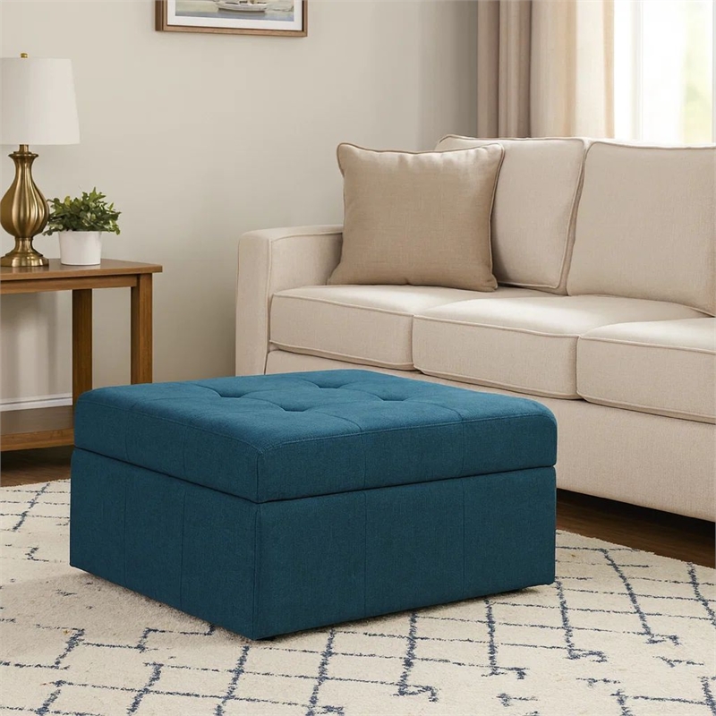 Benjara Low Accent Ottoman with Storage- 31