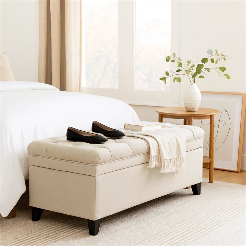 Benjara Rhya Storage Bench- 50
