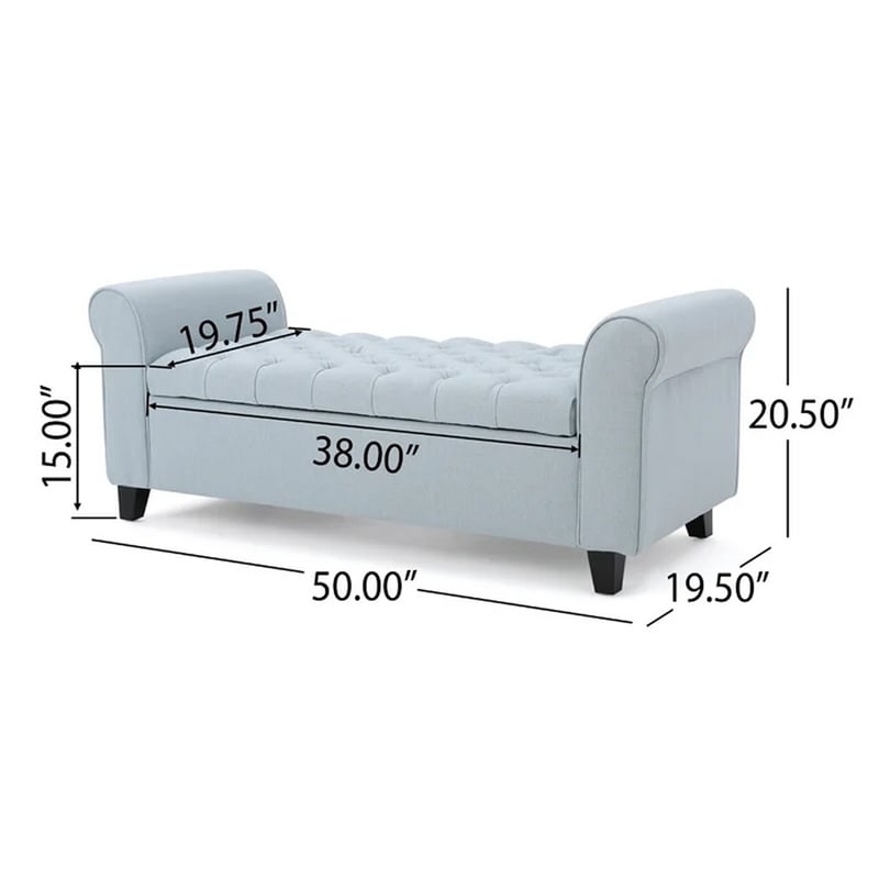 Benjara Storage Ottoman Bench- 50
