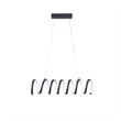 Benjara Modern Ceiling Pendant Light- Suspended Aluminum Spiral Loop- 23 Inch