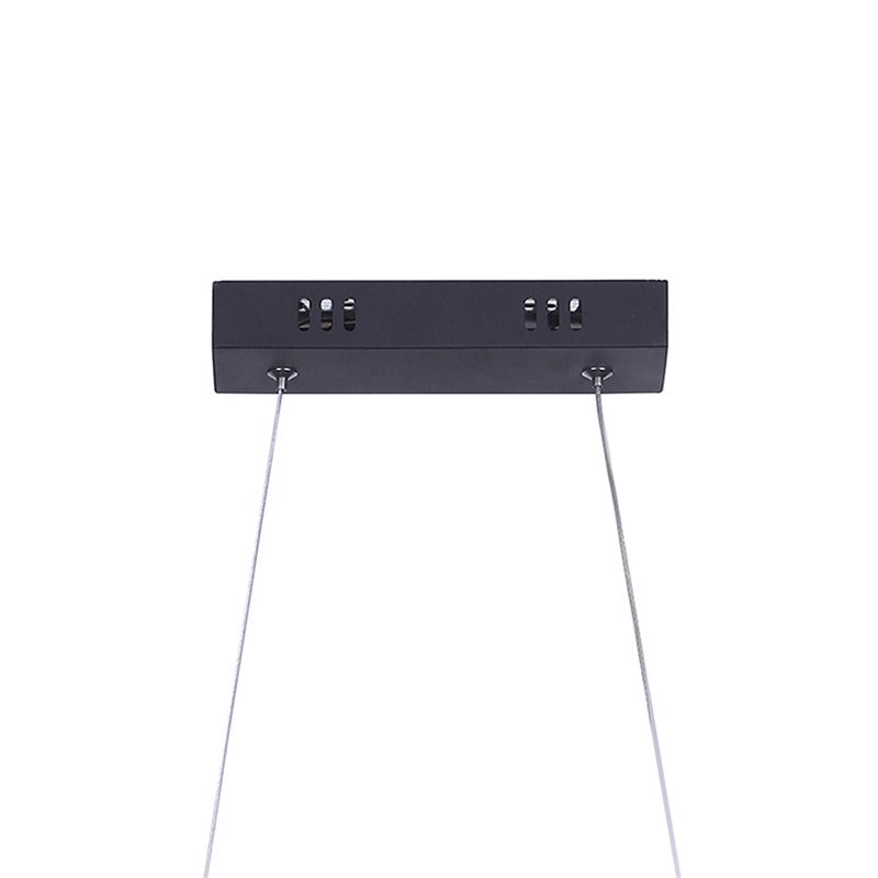Benjara Modern Ceiling Pendant Light- Suspended Aluminum Spiral Loop- 23 Inch