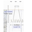 Benjara Modern Ceiling Pendant Light- Suspended Aluminum Spiral Loop- 23 Inch