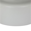 Benjara Ricca Plant Stand Table- White Metal- Round 29