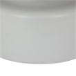 Benjara Ricca Plant Stand Table- White Metal- Round 29