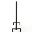 Benjara Fireplace Screen- Overlapping Circles w Mesh- 41x31 Matte Black Frame