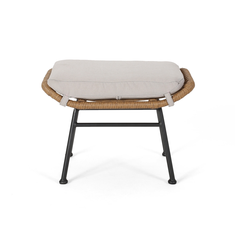 Benjara Margo Outdoor Ottoman Set of 2- 24