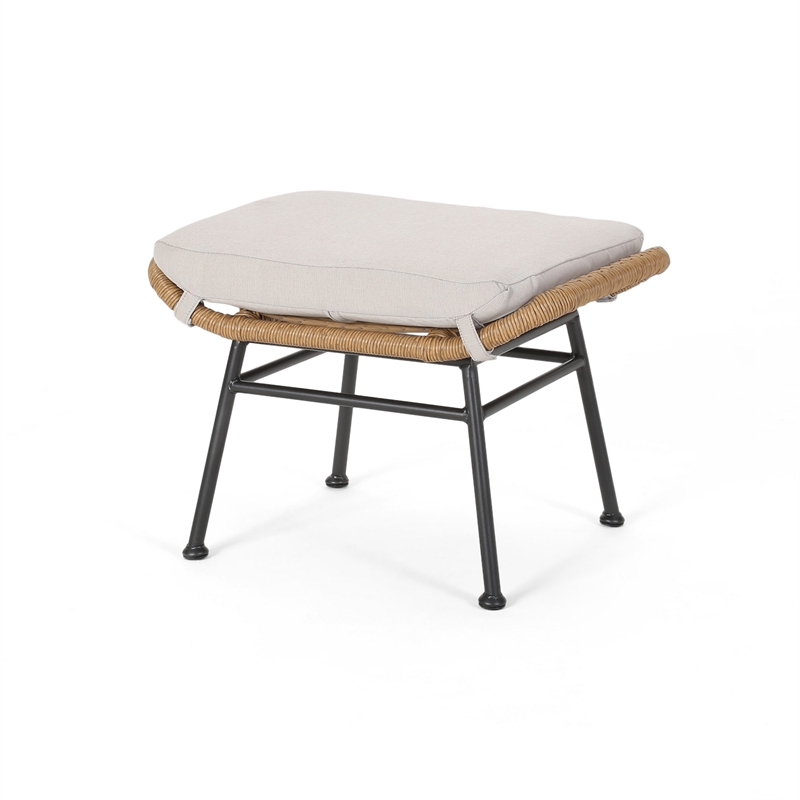 Benjara Margo Outdoor Ottoman Set of 2- 24