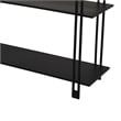 Benjara Rasha 3 Tier Storage Rack Rack- Spacious Shelves- Black Metal- 44 Inch