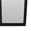Benjara Wall-Mounted Mirror with Tall Rectangular Frame- 24 x 71- Black Metal