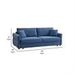Benjara Sofa with Queen Size Pull Out Sleeper- 92