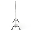 Benjara 35x39 Fireplace Screen- Flower Design- Classic Matte Black Iron Finish