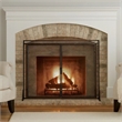 Benjara 31x40 Fireplace Screen- 2 Door Diamond Mesh Design- Black Bronze Iron