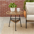 Benjara Tee Outdoor Side End Table- 20
